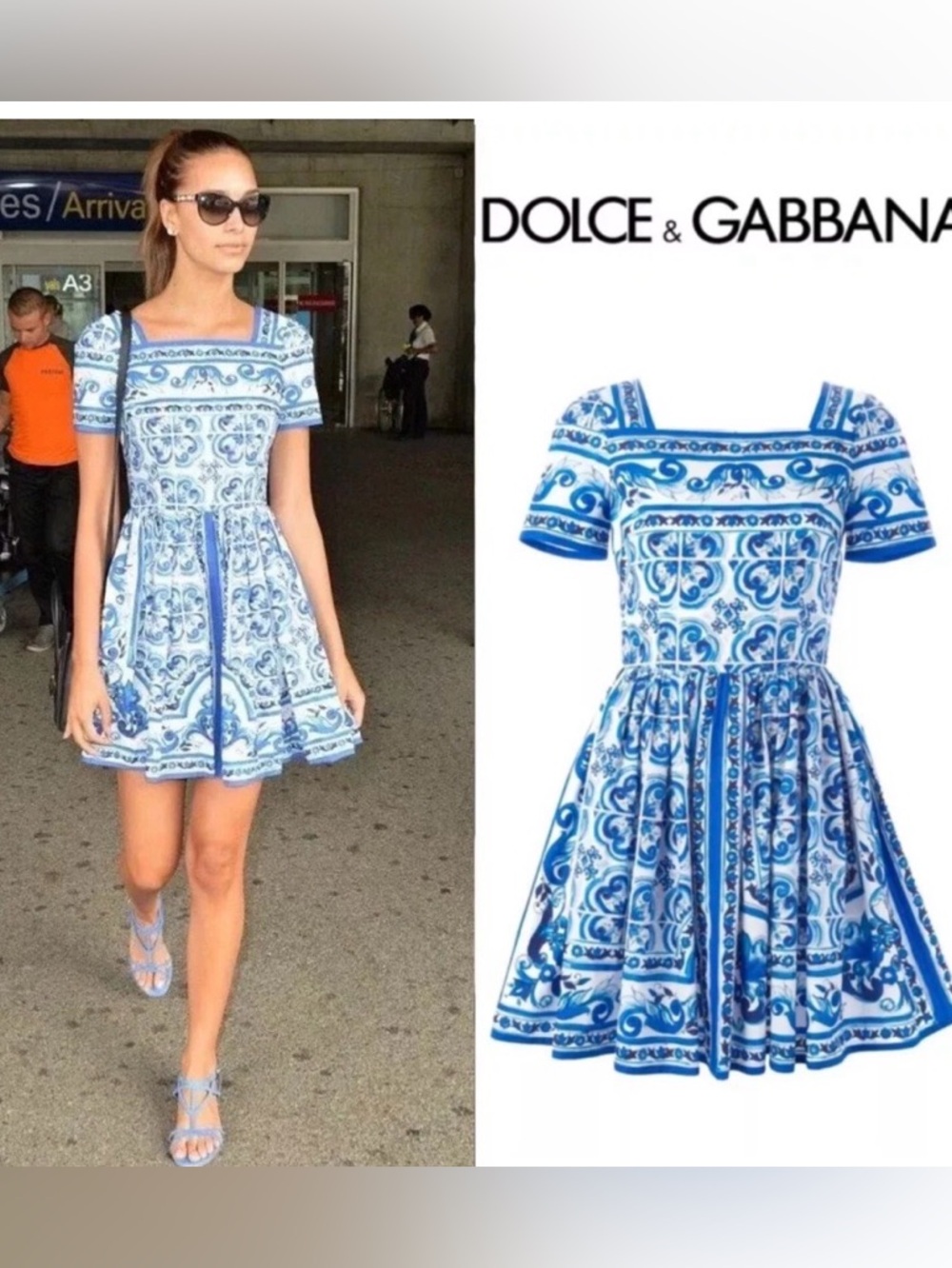 💙Dolce & Gabbana Majolica Print Dress – NWT 💙